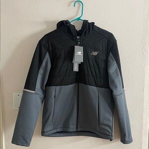 New Balance Men Black and Gray Jacket